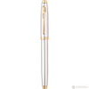 Sheaffer 100 Fountain Pen - Chrome w/Gold Tone - Stainless Steel Medium Nib-Pen Boutique Ltd