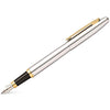 Sheaffer Fountain Pen - VFM - Chrome - Gold Trim-Pen Boutique Ltd