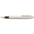Sheaffer Fountain Pen - VFM - Chrome - Gold Trim-Pen Boutique Ltd