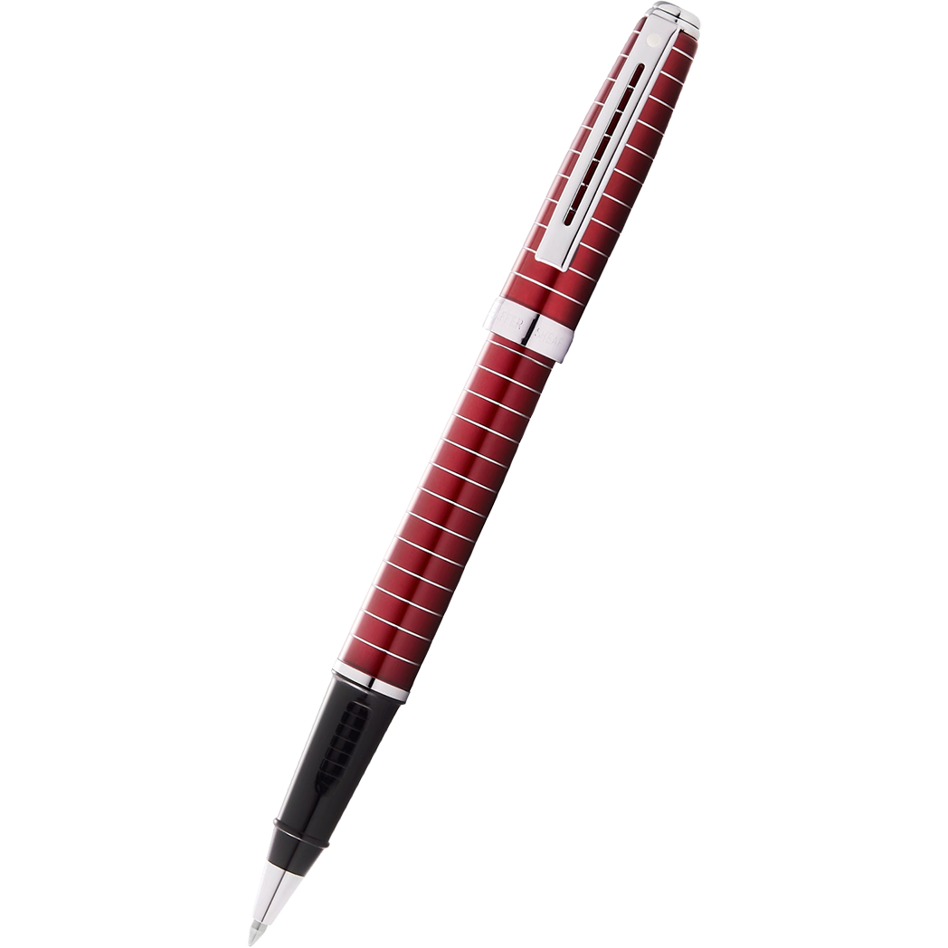 Sheaffer Prelude Rollerball Pen - Merlot Red - Chrome Trim-Pen Boutique Ltd
