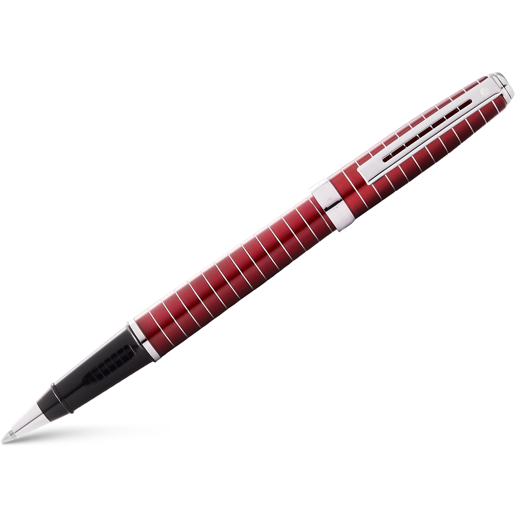 Sheaffer Prelude Rollerball Pen - Merlot Red - Chrome Trim-Pen Boutique Ltd