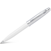 Sheaffer 100 Ballpoint Pen - White - Chrome Trim (Blistercard)-Pen Boutique Ltd