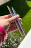 SHEAFFER 100 CHROME WITH GOLD TRIMS SET FOUNTAIN PEN M + BALLPOINT-Pen Boutique Ltd