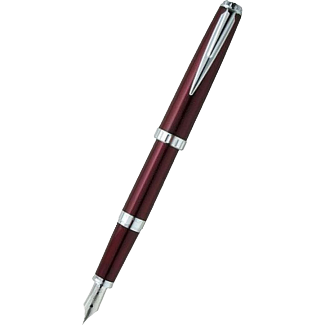 Sailor Reglus Rhodium Plated Steel Nib Bordeaux Fountain Pen - Fine-Pen Boutique Ltd