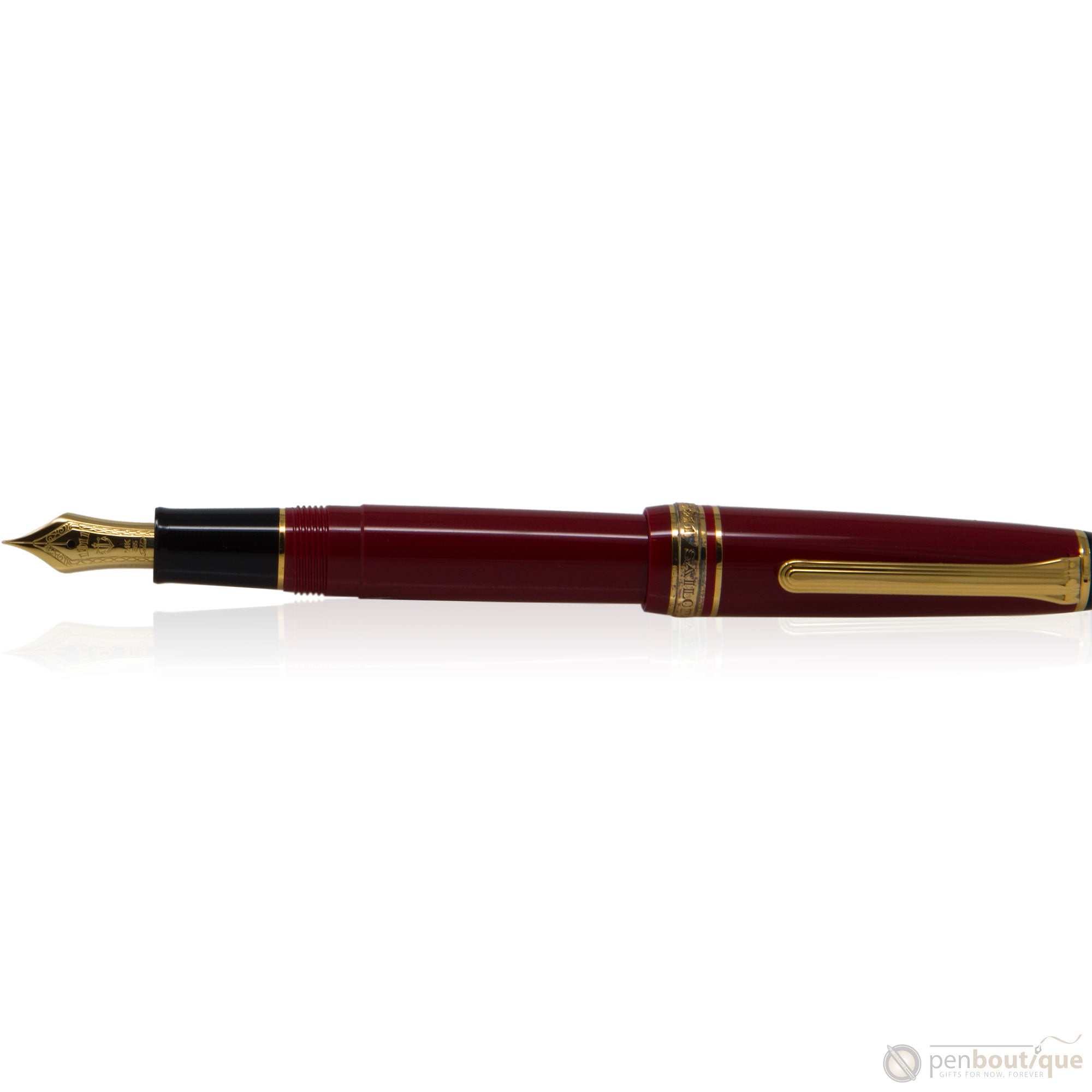 Sailor 1911S Fountain Pen - Red - Gold Trim-Pen Boutique Ltd