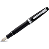 Sailor Professional Gear II Slim Fountain Pen - Black with Silver Trim-Pen Boutique Ltd