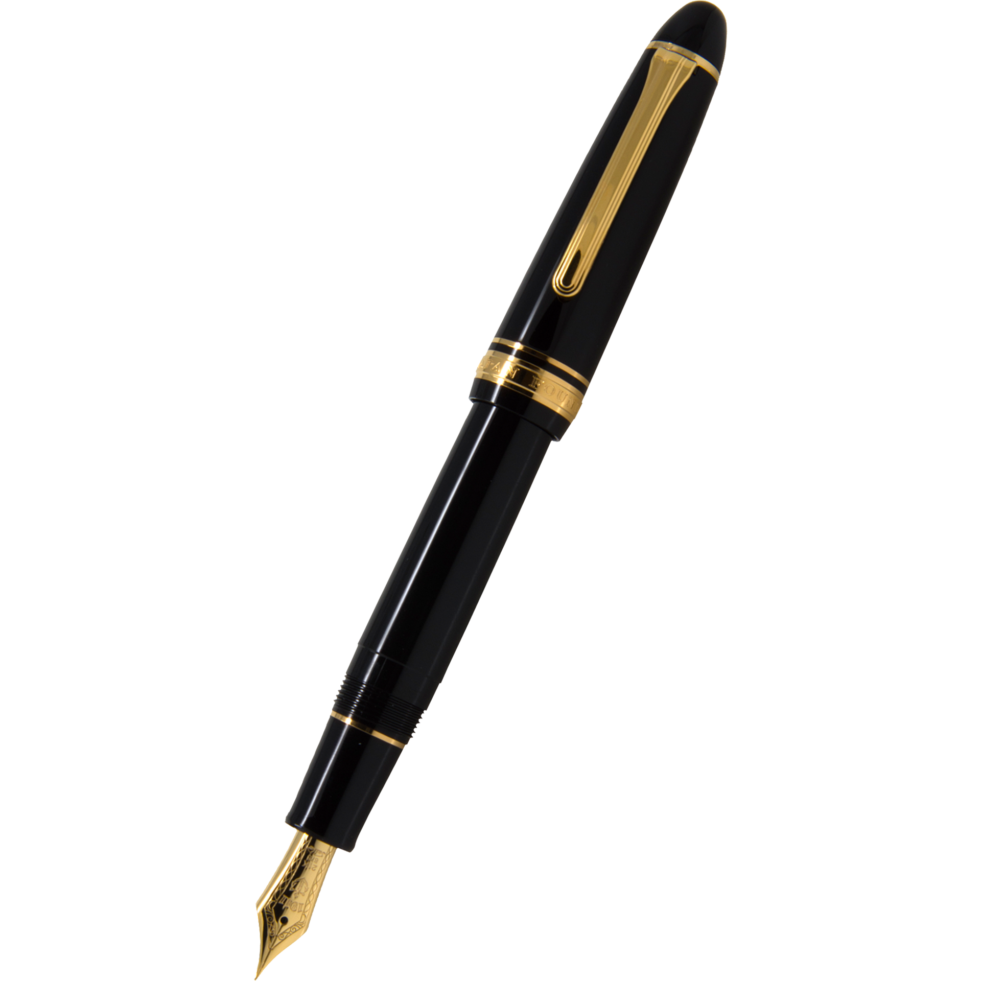 Sailor 1911L Fountain Pen - Black/Gold - Large size - 21k Gold Nib