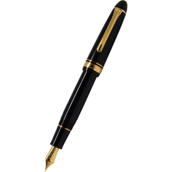 Sailor 1911L Fountain Pen Black/Gold Large size 21k Gold Nib