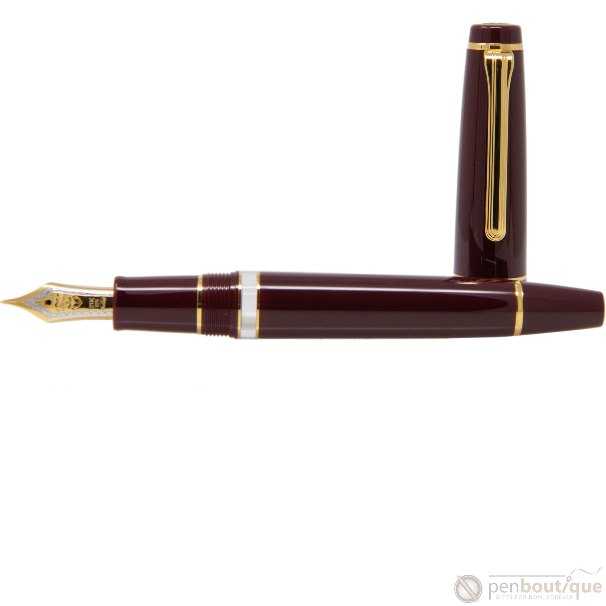 Sailor Professional Gear Fountain Pen - Realo - Maroon/Gold-Pen Boutique Ltd