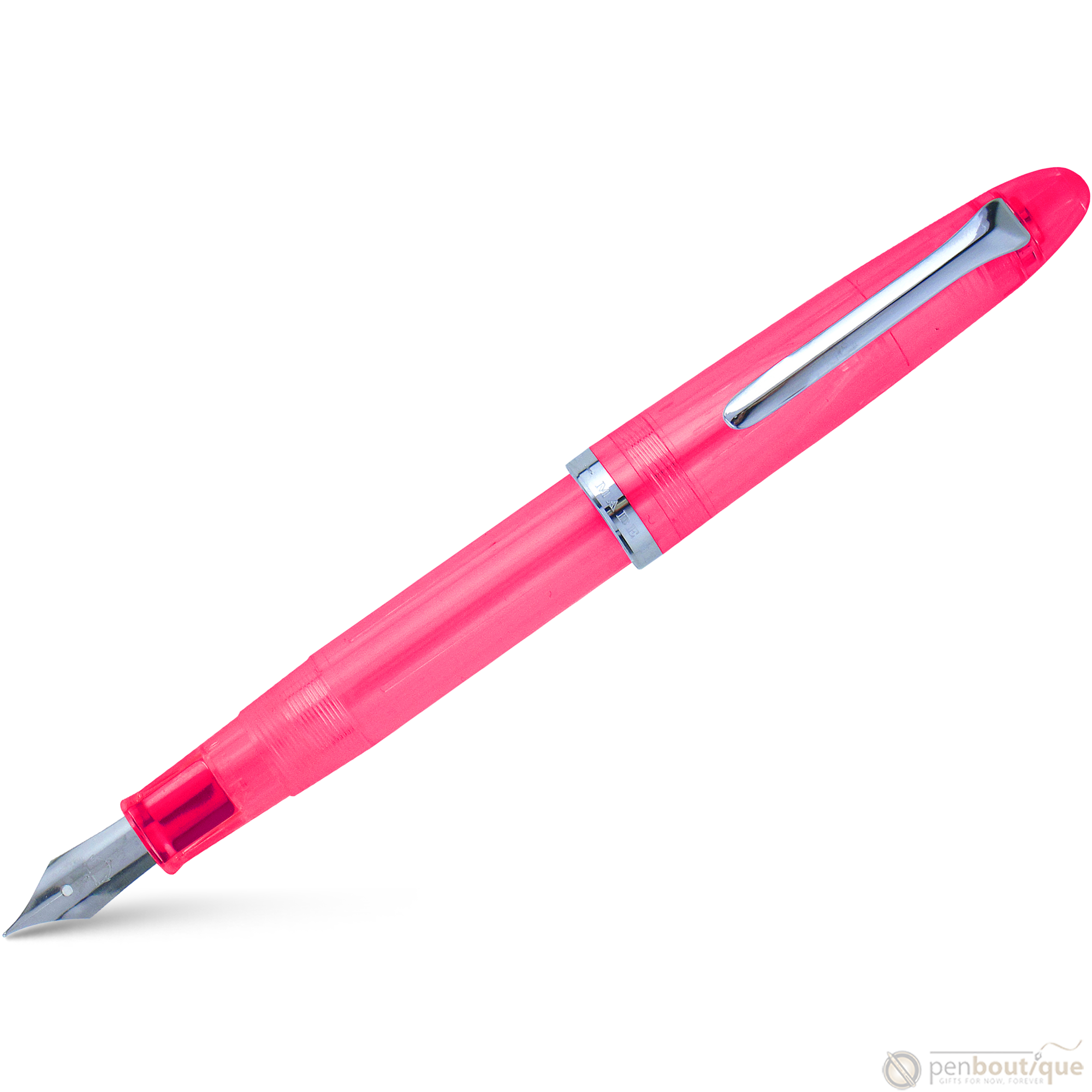 Sailor Compass 1911 Steel Fountain Pen Set - Transparent Pink-Pen Boutique Ltd