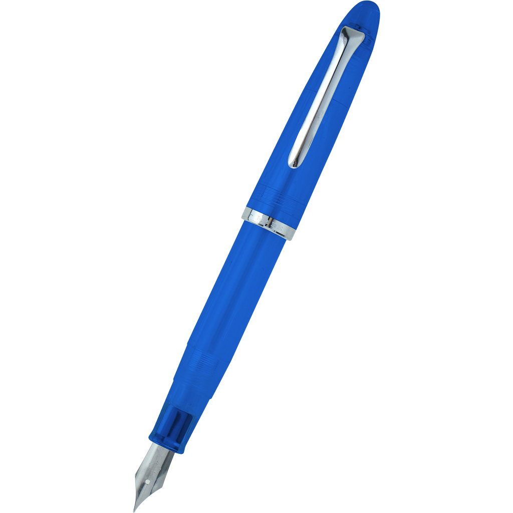 Sailor Compass 1911 Steel Fountain Pen Set - Transparent Blue-Pen Boutique Ltd