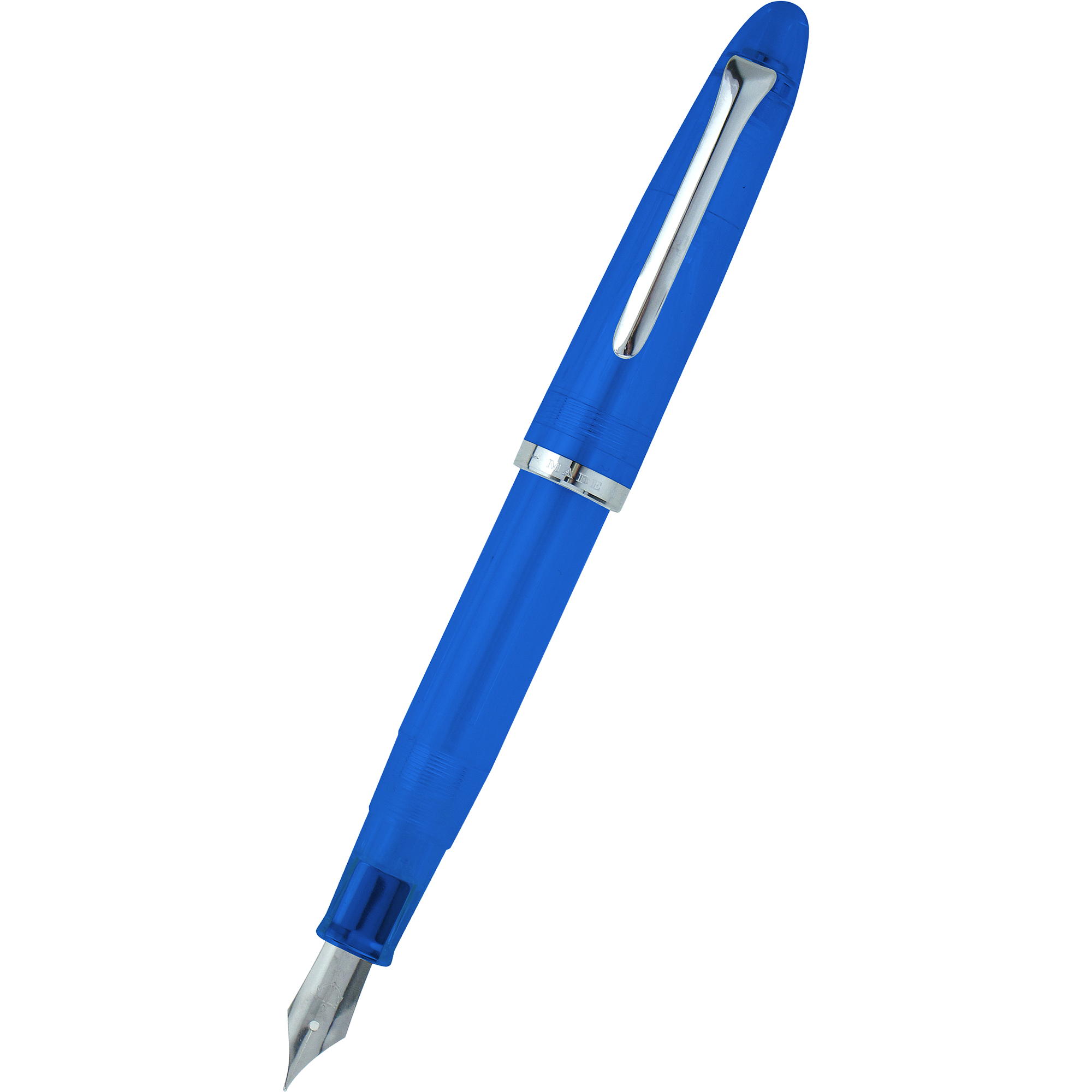Sailor Compass 1911 Steel Fountain Pen Set - Transparent Blue-Pen Boutique Ltd
