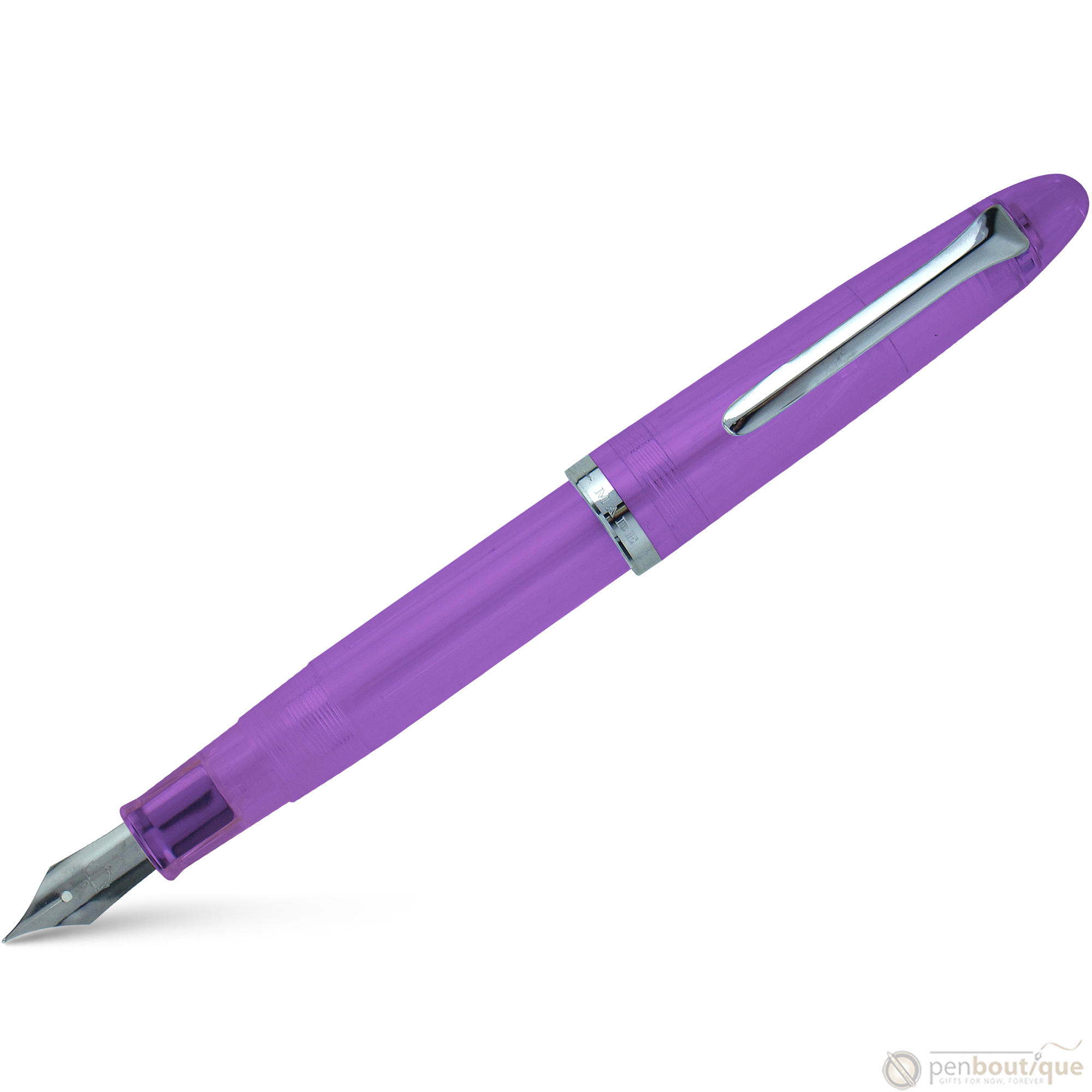 Sailor Compass 1911 Steel Fountain Pen Set - Transparent Purple-Pen Boutique Ltd