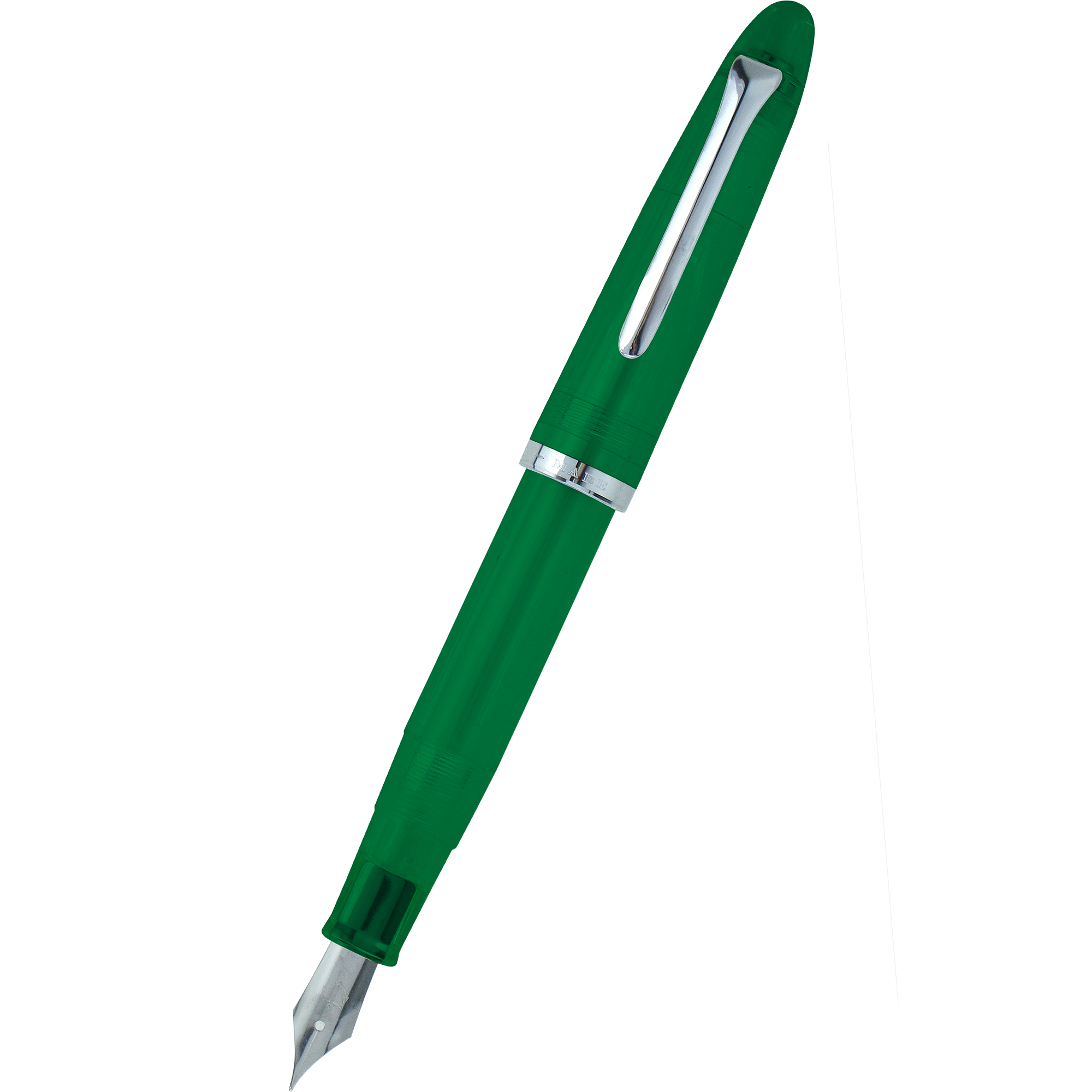 Sailor Compass 1911 Steel Fountain Pen Set - Transparent Green-Pen Boutique Ltd
