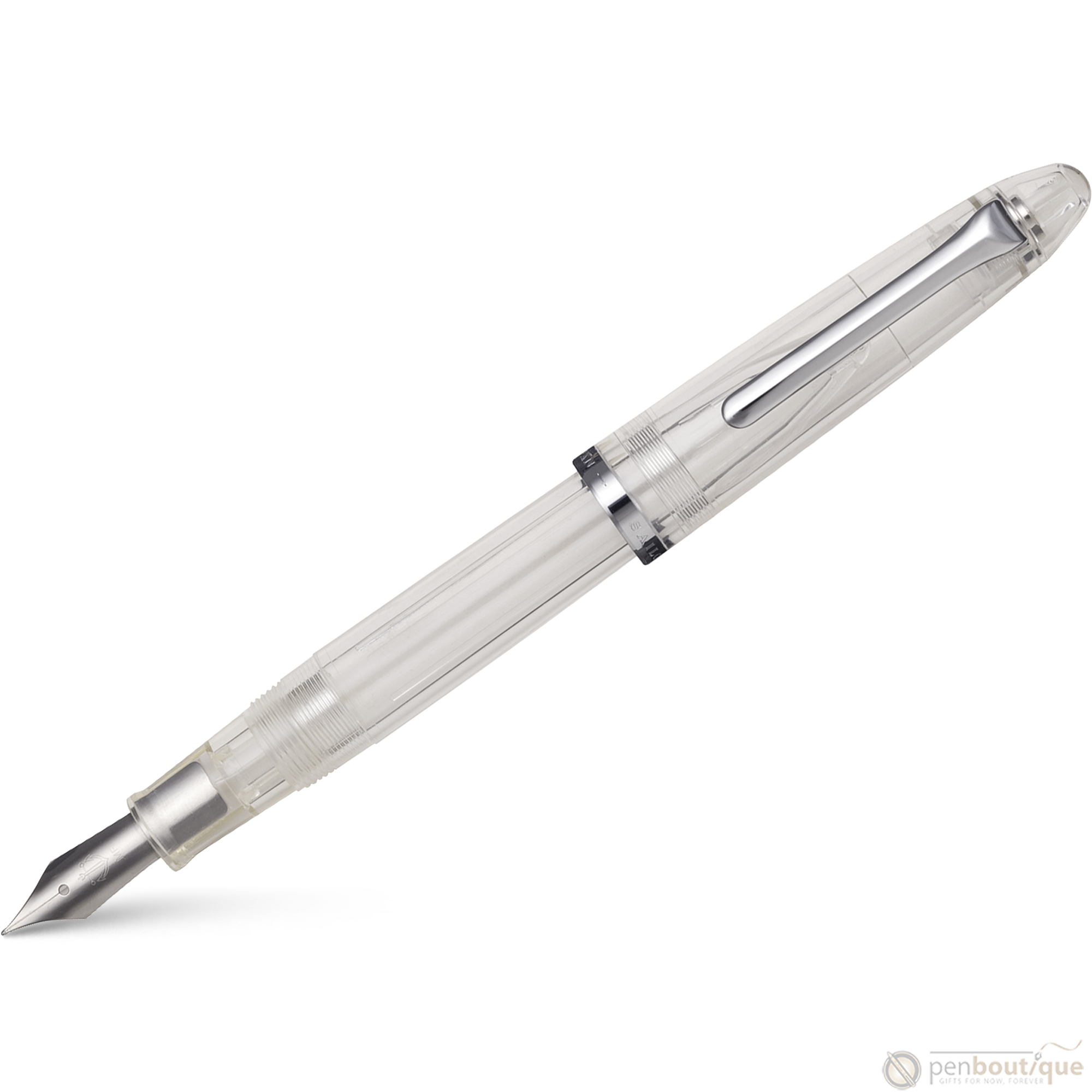 Sailor Compass 1911 Steel Fountain Pen Set - Transparent Clear-Pen Boutique Ltd