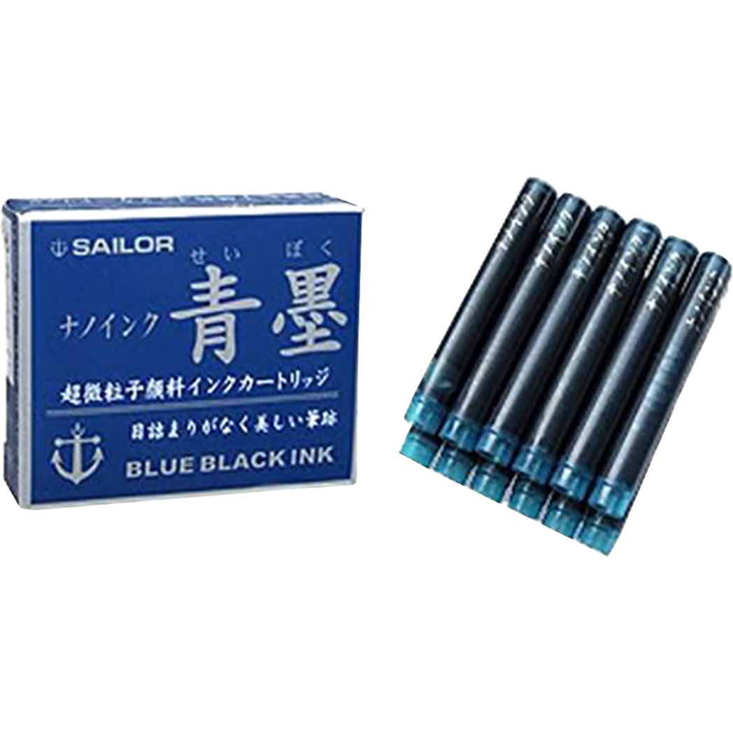 Sailor Sei Boku Pigmented Blue/Black - Ink Cartridges-Pen Boutique Ltd
