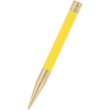 S T Dupont D-Initial Ballpoint Pen - Pastel Vanilla - Yellow Gold Trim-Pen Boutique Ltd
