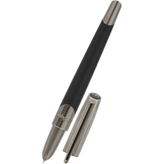 ST Dupont Defi Millennium Fountain Pen- Matte Black - Gunmetal Trim-Pen Boutique Ltd
