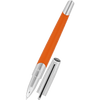 S T Dupont Defi Millennium Silver/Matte Orange Rollerball Pen-Pen Boutique Ltd