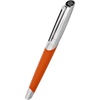 S T Dupont Defi Millennium Silver/Matte Orange Rollerball Pen-Pen Boutique Ltd