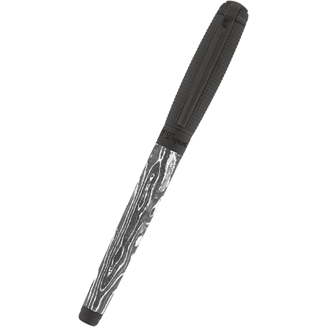 S T Dupont Line D Fountain Pen - Carbon Graphite - Dark Storm - Large-Pen Boutique Ltd