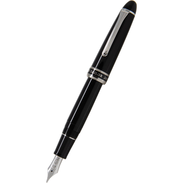 Sailor 1911 Fountain Pen - Naginata Togi - Rhodium Trim - Black-Pen Boutique Ltd