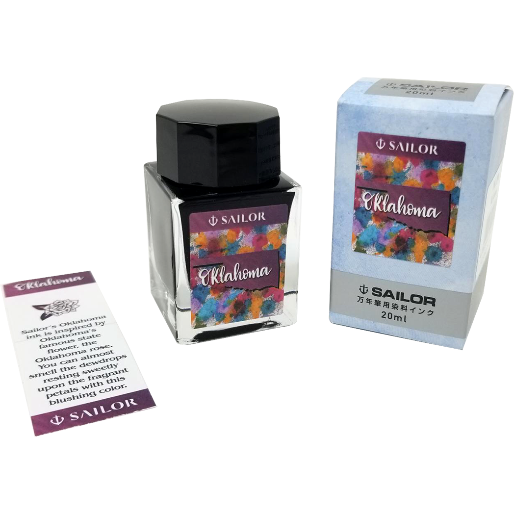 Sailor Bottled Ink - USA State - Oklahoma - 20ml-Pen Boutique Ltd