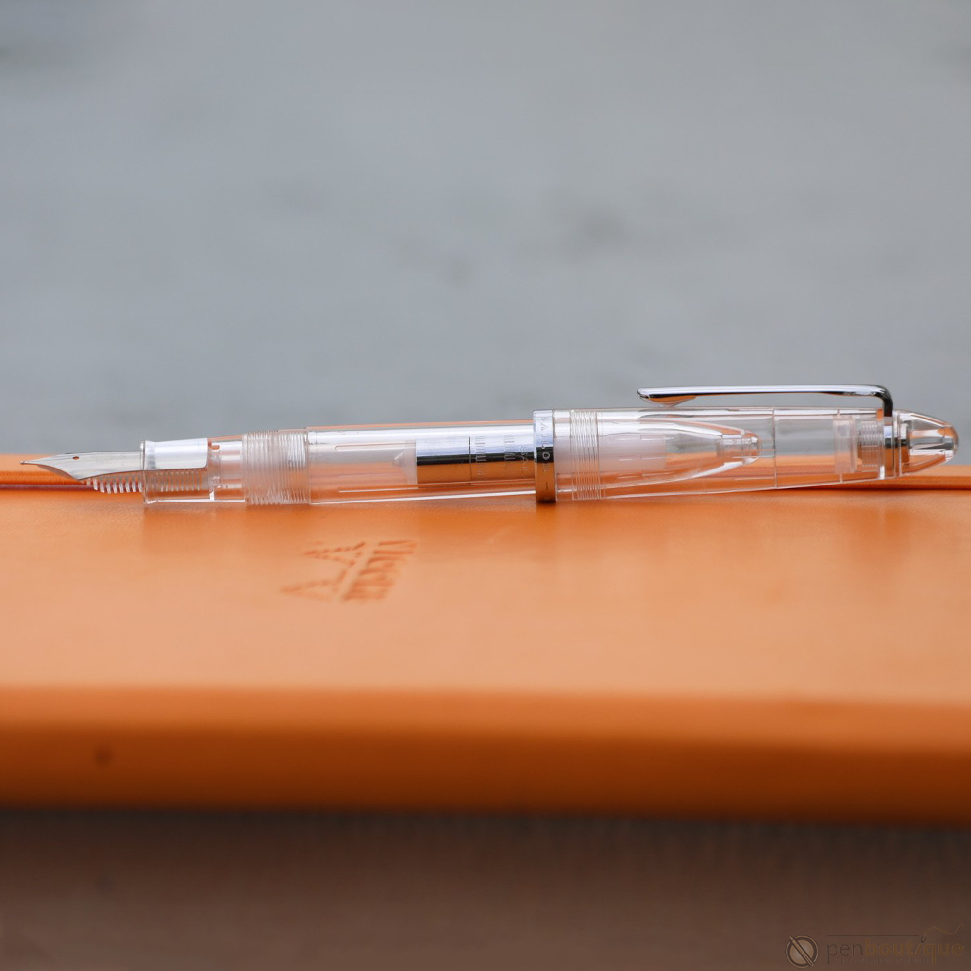 Sailor Compass 1911 Steel Fountain Pen Set - Transparent Clear-Pen Boutique Ltd
