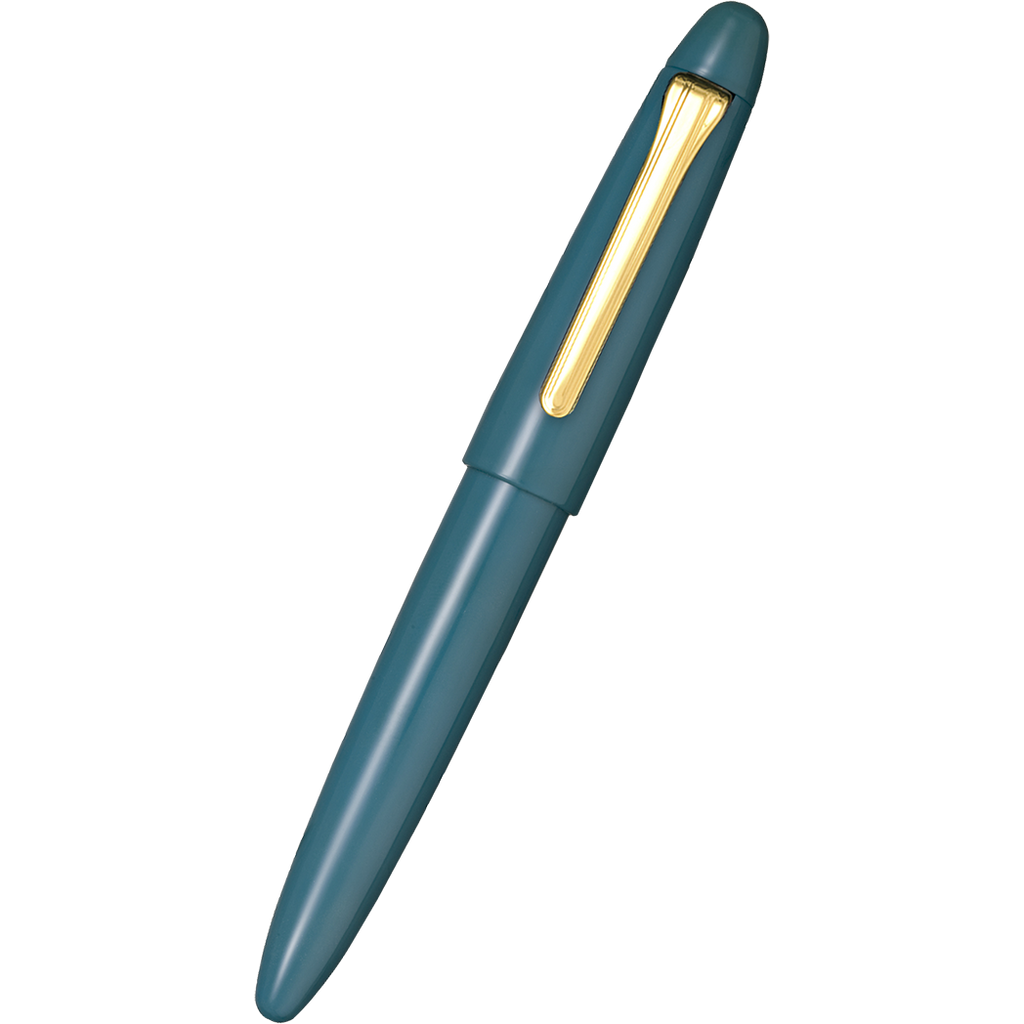 Sailor Fountain Pen - King of Pens - Urushi 'Kaga' Teal Blue (Bespoke Dealer Exclusive)-Pen Boutique Ltd
