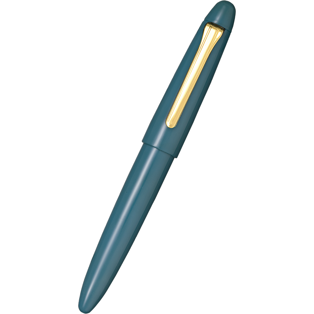 Sailor Fountain Pen - King of Pens - Urushi 'Kaga' Teal Blue (Bespoke Dealer Exclusive)-Pen Boutique Ltd