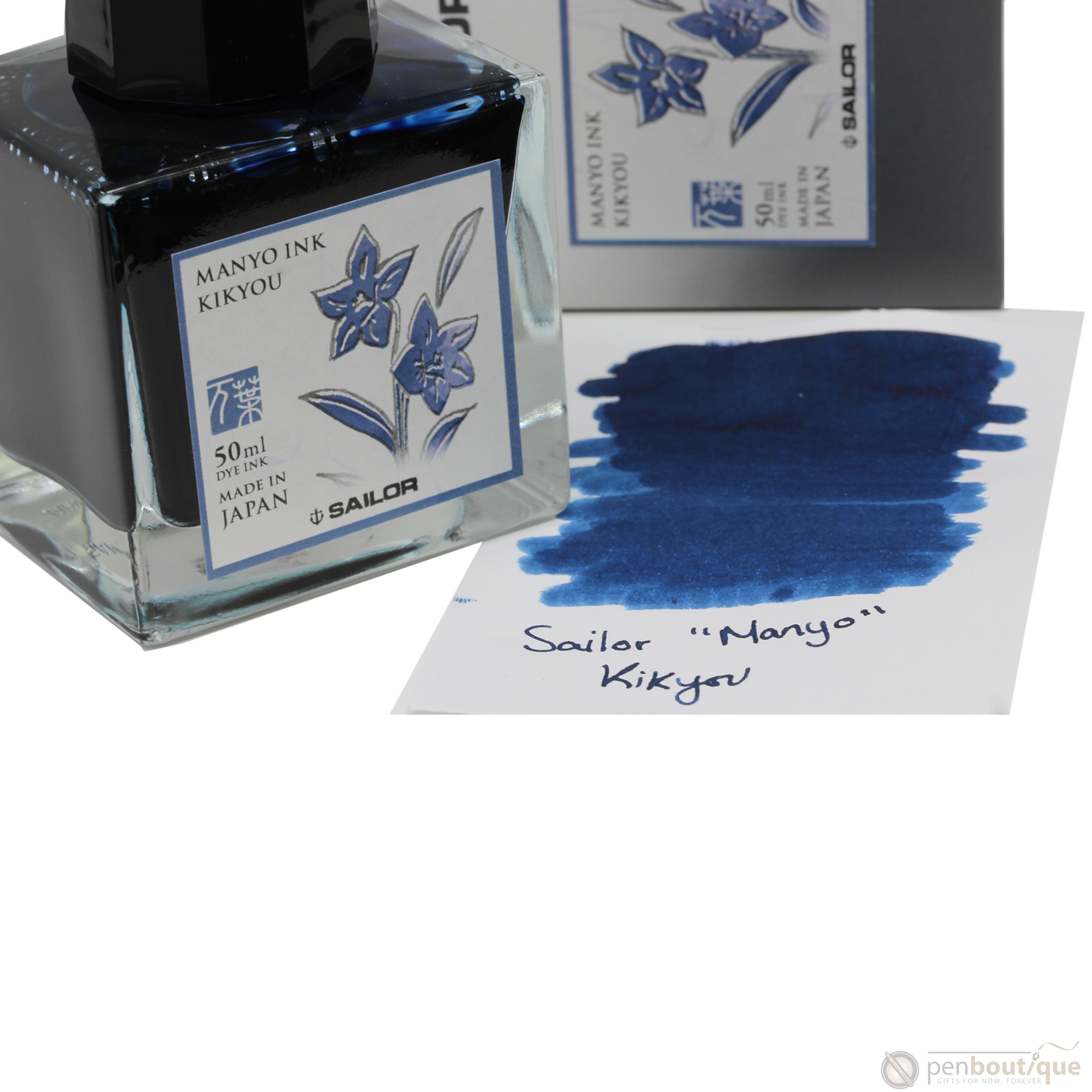 Sailor Manyo Ink Bottle - Kikyou - 50ml-Pen Boutique Ltd