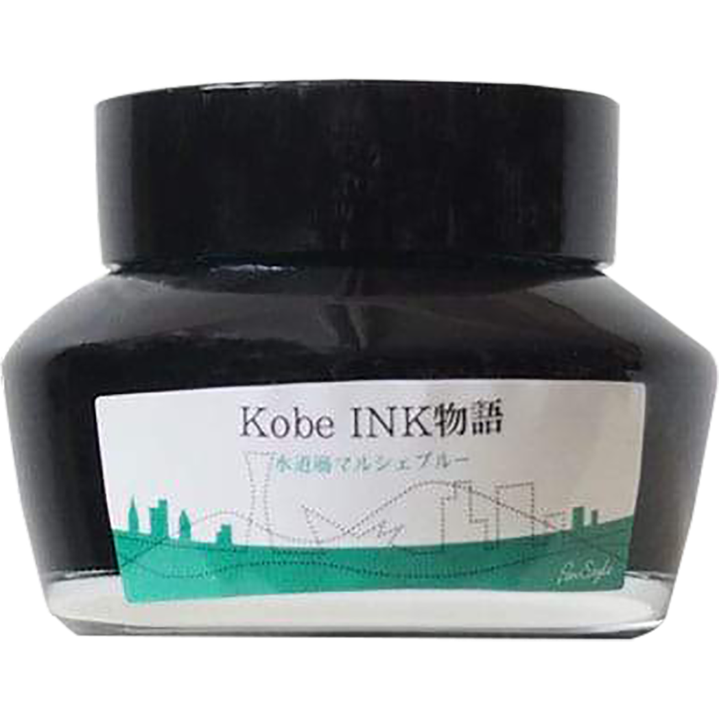 Sailor Nagasawa Kobe #48 Suidosuji Marche Blue Ink Bottle - 50ml-Pen Boutique Ltd
