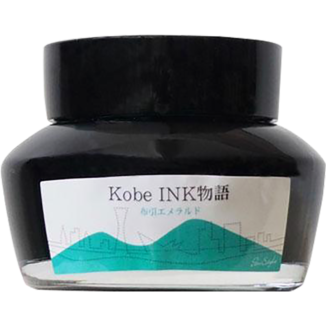 Sailor Nagasawa Kobe #13 Nunobiki Emerald Ink Bottle - 50ml-Pen Boutique Ltd