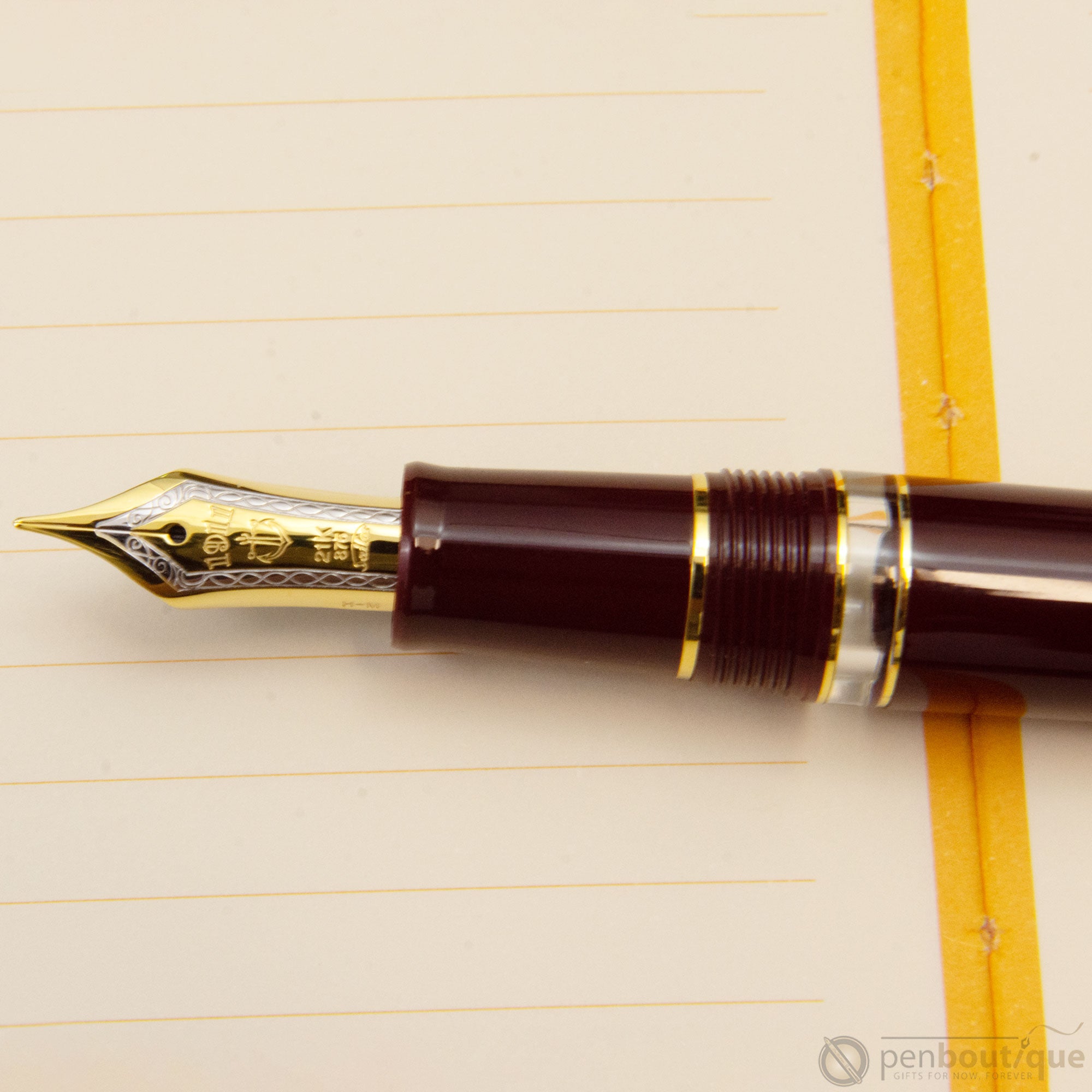 Sailor Professional Gear Fountain Pen - Realo - Maroon/Gold-Pen Boutique Ltd