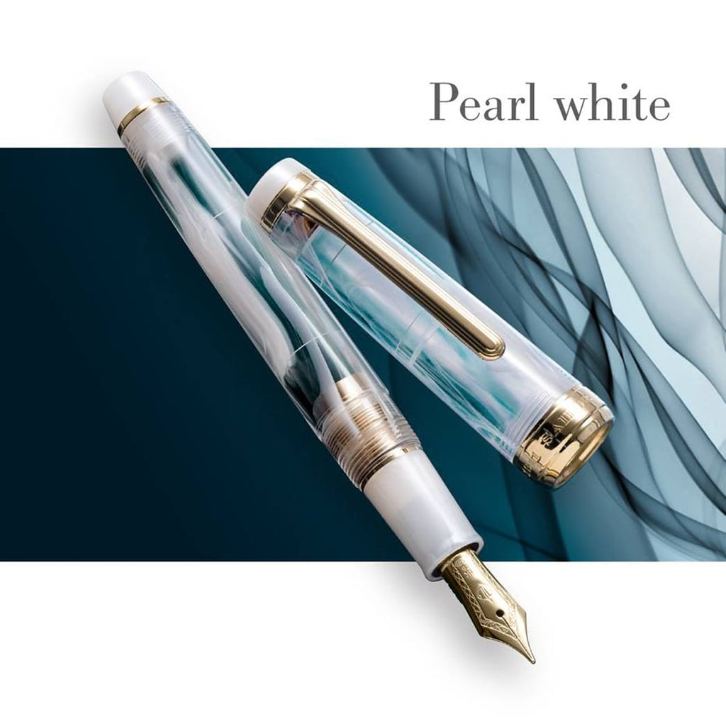 Sailor Professional Gear Fountain Pen - Veilio Pearl White - Slim (Bes ...
