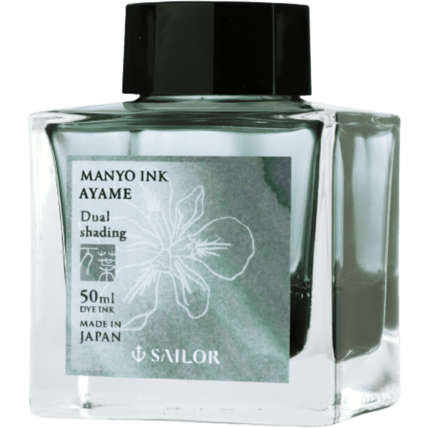 Sailor Manyo Ink Bottle - Ayame (Gray-Green) - 50ml-Pen Boutique Ltd