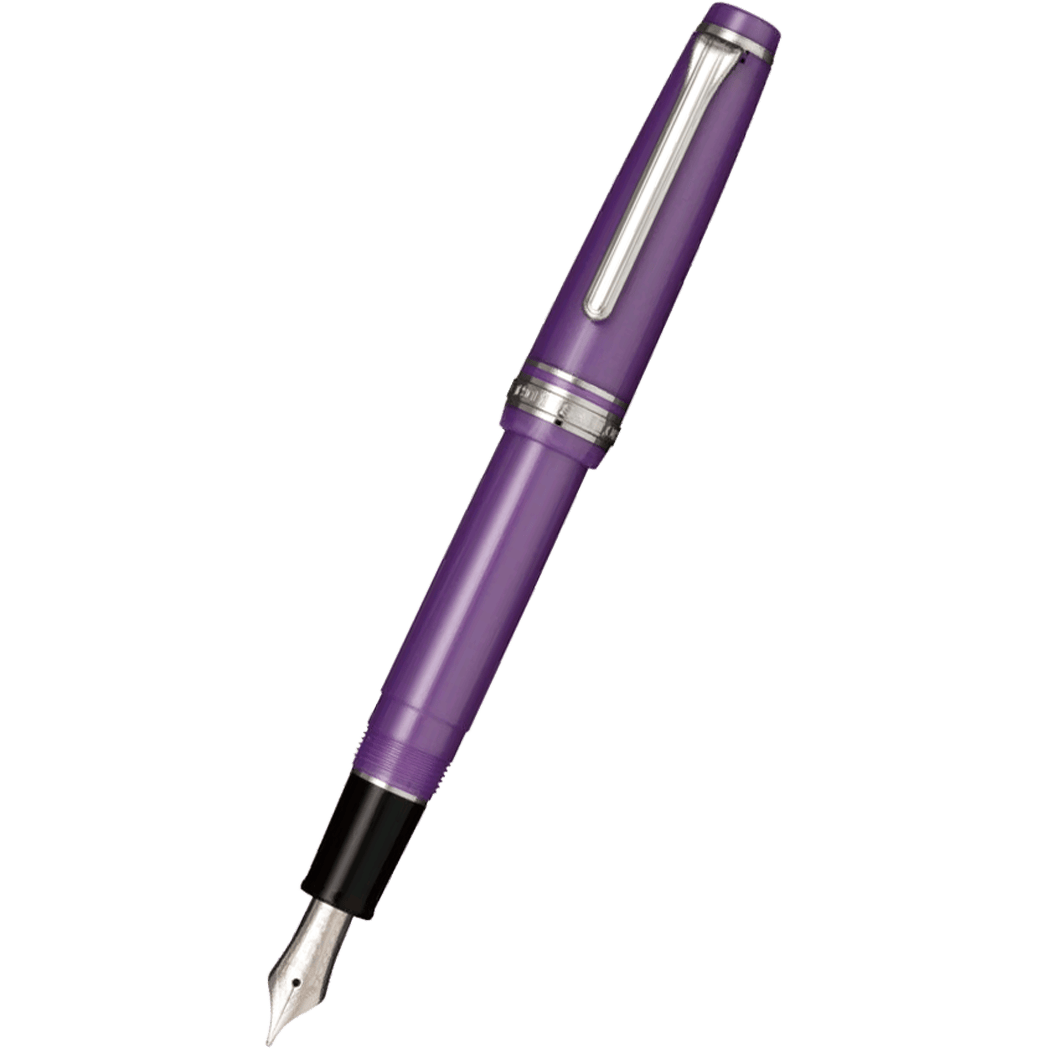 Sailor Professional Gear Fountain Pen - Metallic Purple - Silver Trim - Slim-Pen Boutique Ltd