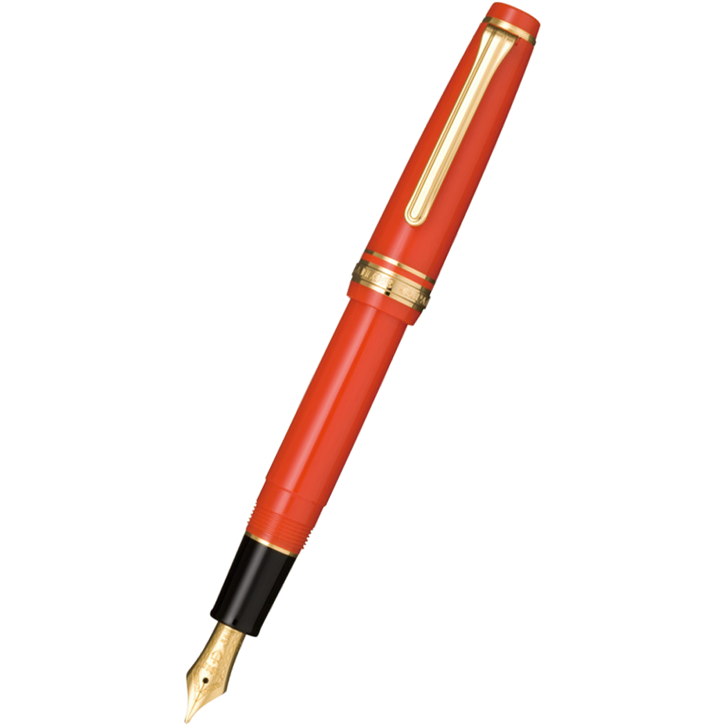 Sailor Professional Gear Fountain Pen - Red - Gold Trim - Slim-Pen Boutique Ltd