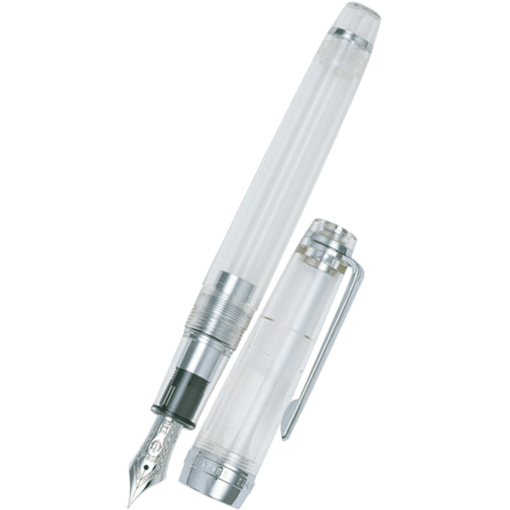 sailor pro gear slim Sailor Professional Gear Fountain Pen - Transparent - Silver Trim