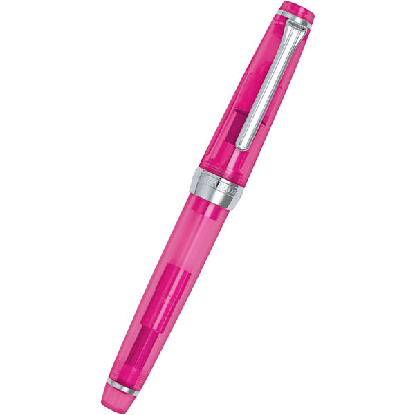 Sailor Professional Gear Fountain Pen - Transparent Pink - Silver Trim - Slim-Pen Boutique Ltd