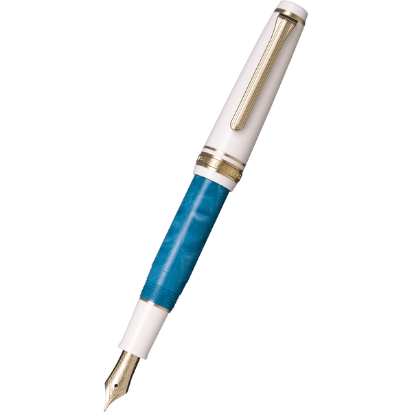 Sailor Professional Gear Slim Mini Recontre Fountain Pen - Bleu Ciel - 14K Gold Trim-Pen Boutique Ltd