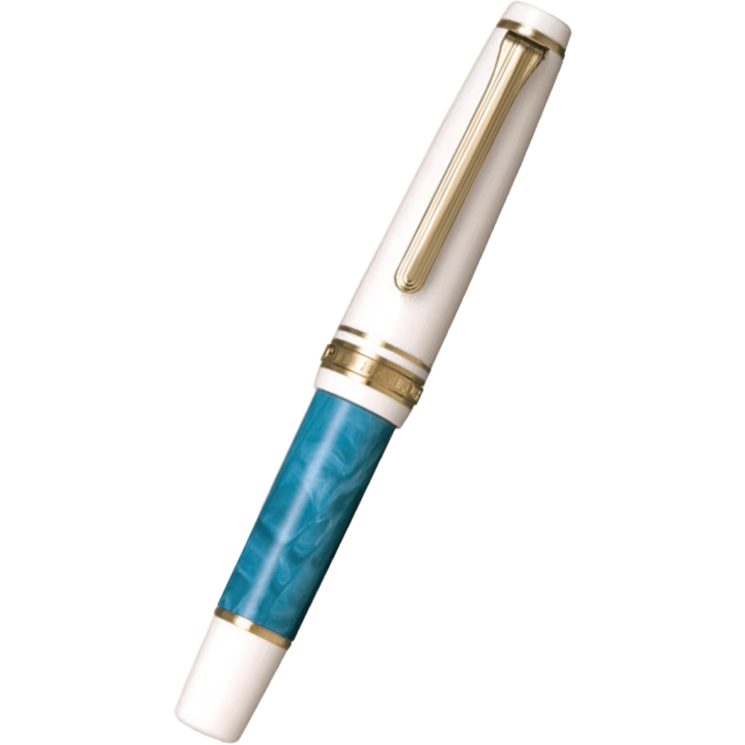 Sailor Professional Gear Slim Mini Recontre Fountain Pen - Bleu Ciel - 14K Gold Trim-Pen Boutique Ltd