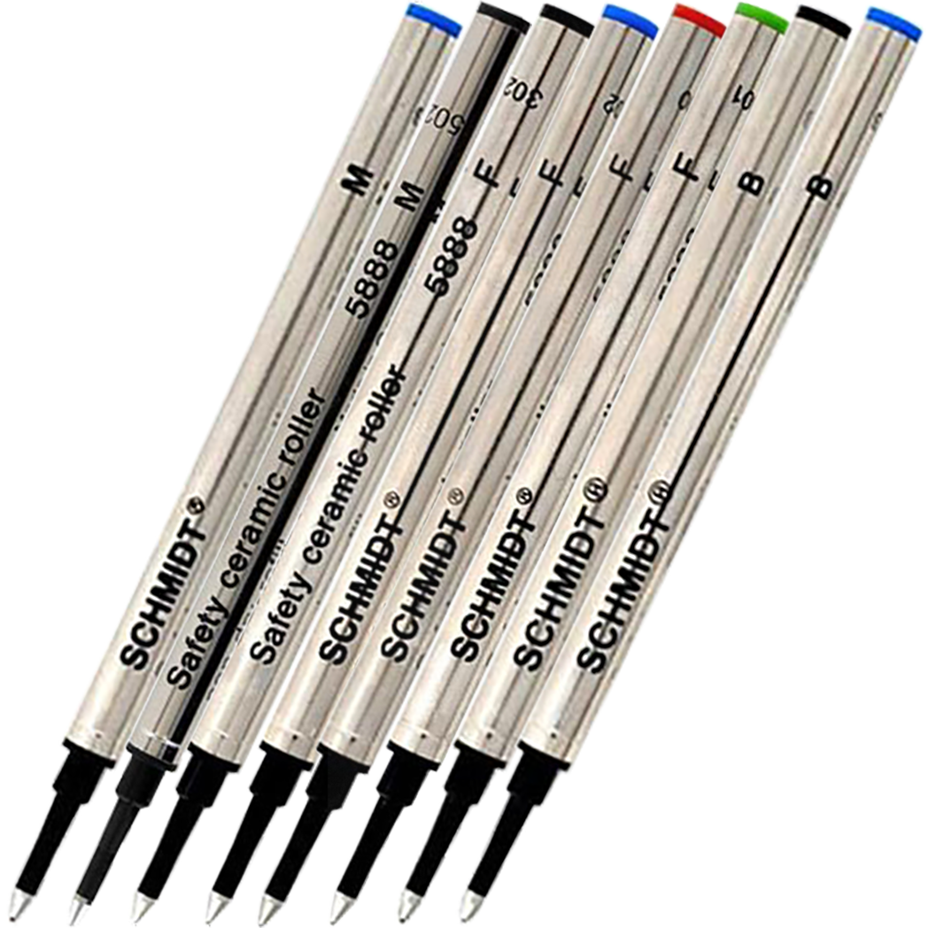 Schmidt Safety Ceramic Rollerball Metal Tube Refill-12pkt-Pen Boutique Ltd