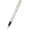 Sheaffer 300 Fountain Pen - Gold Plated Trim - Chrome - Stainless Steel-Pen Boutique Ltd