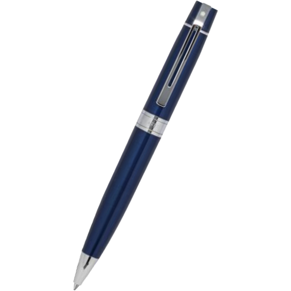 Sheaffer 300 Ballpoint Pen - Chrome Trim - Glossy Blue Lacquer-Pen Boutique Ltd