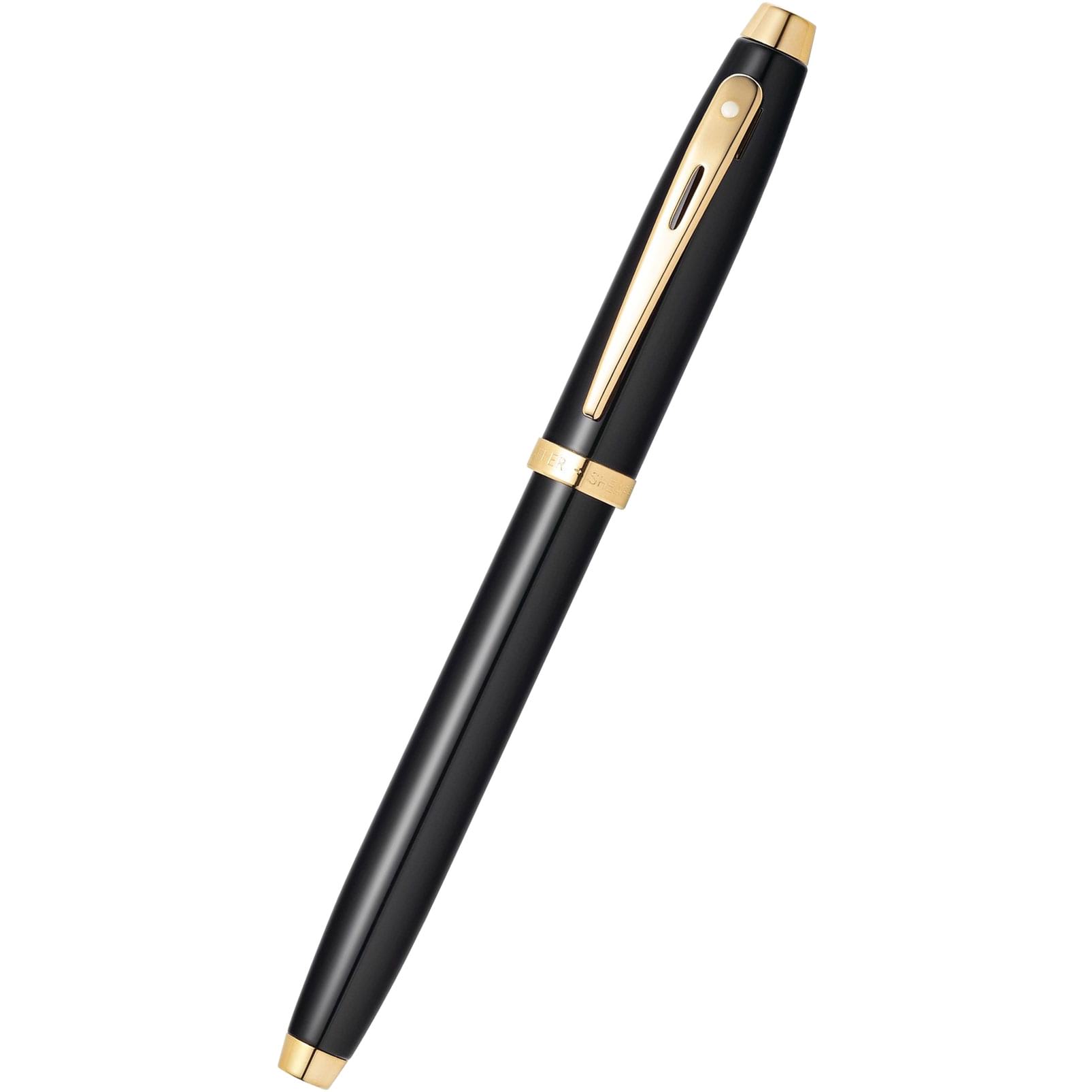 Sheaffer Fountain Pen - 100 - Black - Gold Trim-Pen Boutique Ltd