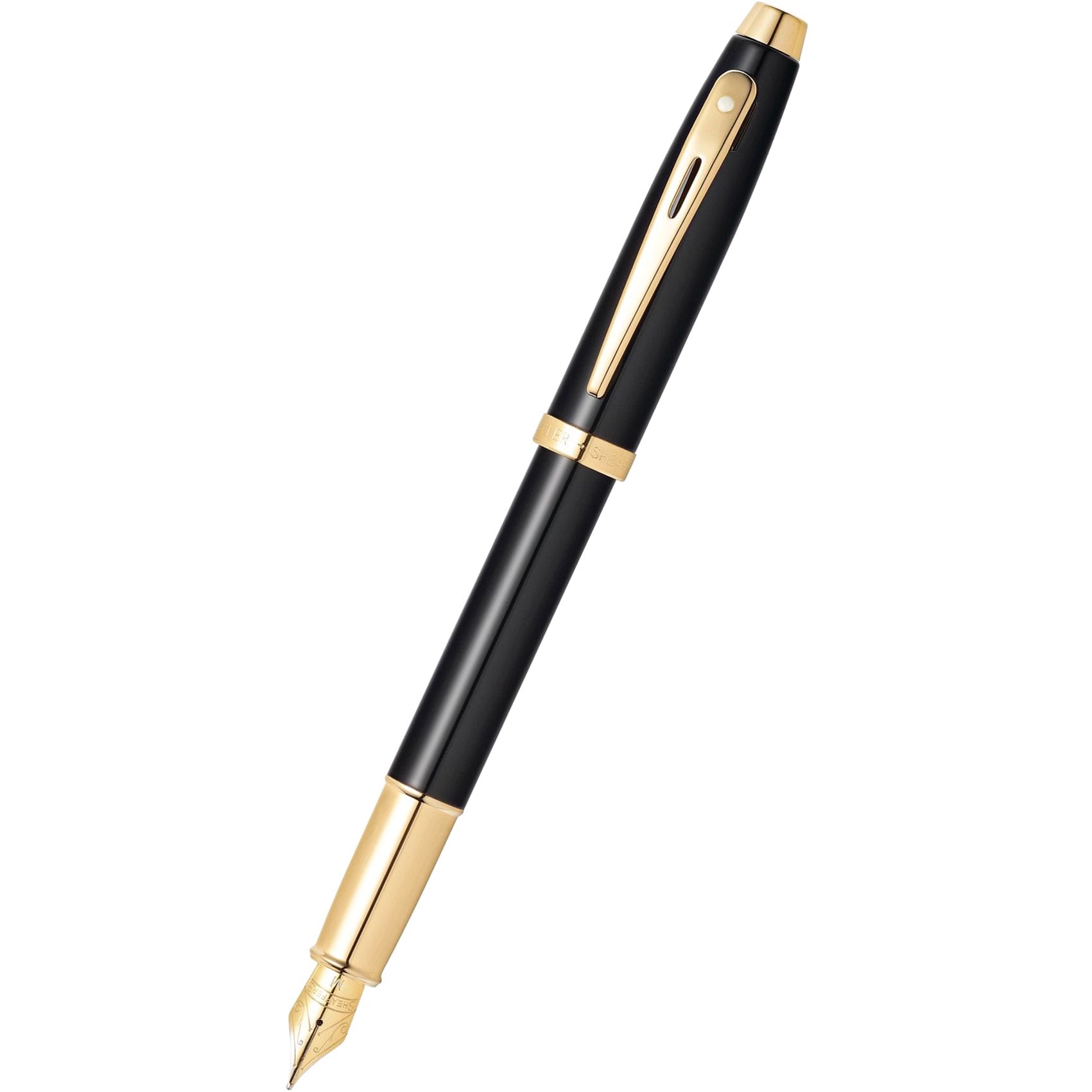 Sheaffer Fountain Pen 100 Black Gold Trim - Main Image