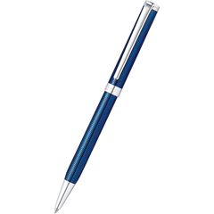 Sheaffer Intensity Ballpoint Pen - Engraved Translucent Blue Lacquer-Pen Boutique Ltd