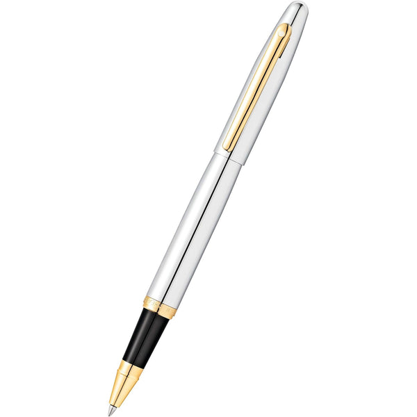 Sheaffer Rollerball Pen - VFM - Chrome - Gold Trim-Pen Boutique Ltd