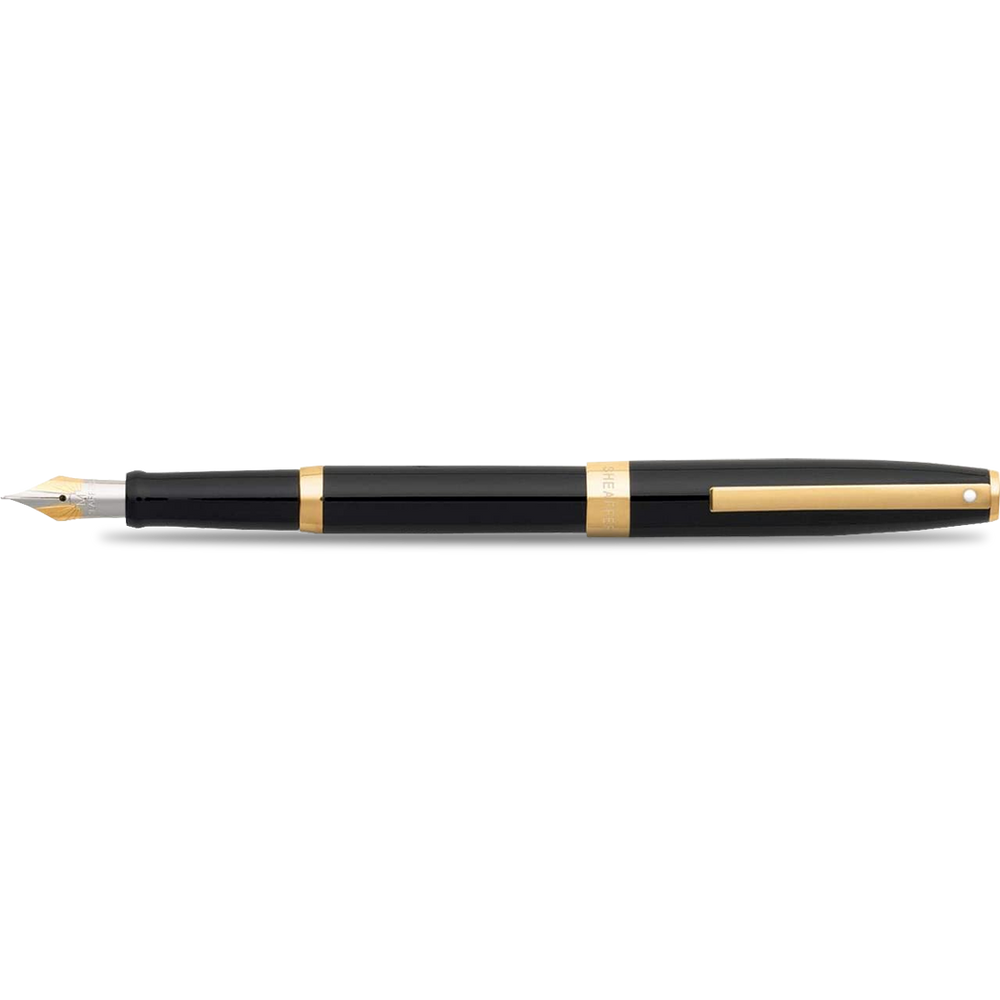 Sheaffer Sagaris Gold Trim Gloss Black Fountain Pen Fine Pen